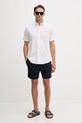 Детска риза с лен U.S. Polo Assn. LINEN BLEND SS MUP3254 бял SS26