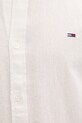 Tommy Jeans риза мъжка с лен DM0DM22761 бежов