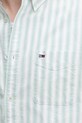 Tommy Jeans koszula męska bawełniana DM0DM22790 zielony