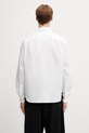 Clothing Maison Kitsuné cotton shirt Handwriting QM00420WC0026 white