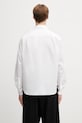 Clothing Maison Kitsuné cotton shirt Handwriting QM00420WC0026 white