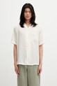 Maison Kitsuné Bali Resort сорочка чоловіча бежевий QM00409WF4061
