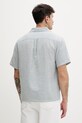 Odzież Guess Jeans koszula męska z dodatkiem lnu M6GHB6.WO551 niebieski