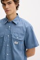 Guess Jeans Πουκάμισο ανδρικό βαμβακερό μπλε M6GH61.WN861