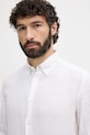 BOSS πουκάμισο Ανδρικό λινό LIAM λευκό 50556077
