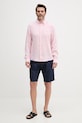BOSS сорочка чоловіча лляна LIAM 50556077 рожевий SS26