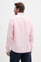 Одяг BOSS сорочка чоловіча лляна LIAM 50556077 рожевий