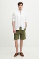 Tommy Hilfiger košeľa pánska s bavlnou MW0MW42287 biela SS26