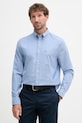 Tommy Hilfiger košeľa pánska s bavlnou modrá MW0MW42287