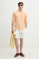 Tommy Hilfiger cămașă pentru bărbați, din in MW0MW42400 portocaliu SS26