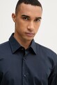BOSS pánska bavlnená košeľa HANK tmavomodrá 50560574