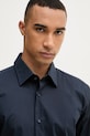 BOSS pánska bavlnená košeľa HANK tmavomodrá 50560574