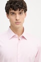 BOSS πουκάμισο ανδρικό βαμβακερό με ελαστάνη JOE ροζ 50560583
