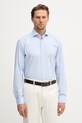 BOSS koszula bawełniana z elastanem HANK niebieski 50560687