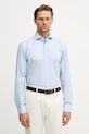BOSS рубашка из хлопка с эластаном HANK голубой 50560687