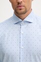 BOSS koszula bawełniana z elastanem HANK 50560687 niebieski