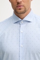 BOSS košile bavlněná s elastanem HANK 50560687 modrá