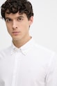 BOSS koszula oxford męska bawełniana ROAN biały 50555920