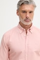BOSS πουκάμισο oxford Ανδρικό βαμβακερό ROAN ροζ 50555920