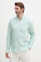 BOSS srajca moška lanena LIAM zelena 50560595