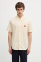 Kenzo Shirt SC cămașă bărbătească din bumbac galben FG55CH1099KB