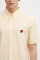Kenzo Shirt SC cămașă bărbătească din bumbac galben FG55CH1099KB