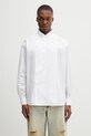 Kenzo koszula bawełniana Shirt LS gładkie biały FG55CH4249LF