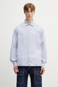 Filling Pieces koszula męska bawełniana Pinstripe niebieski 412621501293.294