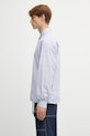Filling Pieces Pinstripe koszula bawełniana męska 412621501293.294 niebieski SS26