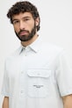 Armani Exchange košeľa pánska bavlnená modrá XM002266.AF22638