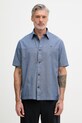 Armani Exchange риза мъжка от памук син XM002283.AF22712