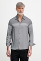 Armani Exchange koszula męska z wiskozy granatowy XM002320.AF13235