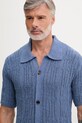 OAS koszula męska niebieski 101008.9254
