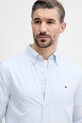 Tommy Hilfiger camicia da uomo in cotone blu MW0MW42445