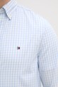 Tommy Hilfiger srajca moška bombažna MW0MW42445 modra