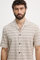 Joop! koszula męska z bawełną beżowy 30102538