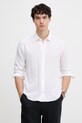 Joop! koszula męska z dodatkiem lnu biały 30103186