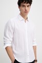 Joop! koszula męska z dodatkiem lnu biały 30103186