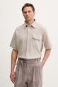 HUGO Blue koszula męska z bawełną Ebaffino beżowy 50557091