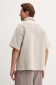 Odzież HUGO Blue koszula męska z bawełną Ebaffino 50557091 beżowy