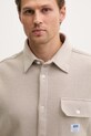 HUGO Blue koszula męska z bawełną Ebaffino beżowy 50557091