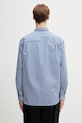 Odzież A.P.C. koszula bawełniana Malo Logo COHLH.H12553 niebieski