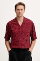 HUGO koszula męska z wiskozy Espino czerwony 50560596
