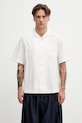 A.P.C. Chemise Manches Courtes shirt with linen blend Men's beige COHNN.H12649