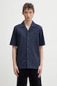 Fred Perry camicia in cotone regolare blu navy M1745