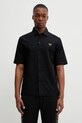 Fred Perry koszula bawełniana bawełna czarny M2438