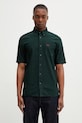 Fred Perry koszula bawełniana bawełna zielony M8730