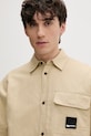 Karl Lagerfeld Jeans košulja za muškarce s lanom bež B2M16019