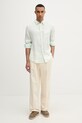 Guess košeľa pánska ľanová M6GH59.W1827 tyrkysová SS26