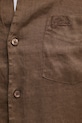 Guess πουκάμισο Ανδρικό λινό M6GH59.W1827 καφέ